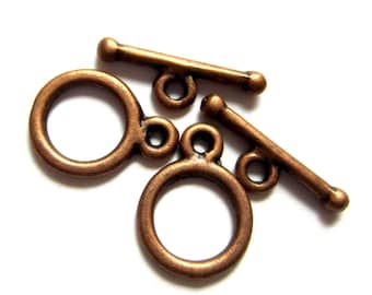 Antike kupfer Knebel Knebelverschluss Klassisch Schmuck Knebel antike Kupfer Schmuckzubehör Nickel bleifrei 10 mm x 14 mm Qty 16