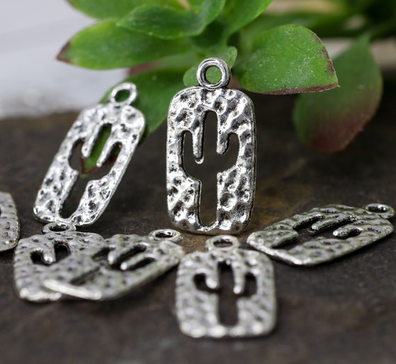 Gehmmerte Silber Kaktus Charms, Saguaro Kaktus Anhnger, Silber Ausschnitt  Charms, Arizona Cactus Qty 6 - Etsy.de