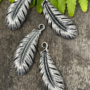10 Silber Blatt Anschlüsse Schmuck machen Blatt Charme 27 mm 11 mm