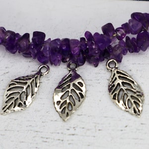 Filigree Leaf Charms, Antique Silver, Metal Leaf Pendants for Jewelry Making,  DIY Crafts, Boho & Nature-Inspired Designs Qty 24