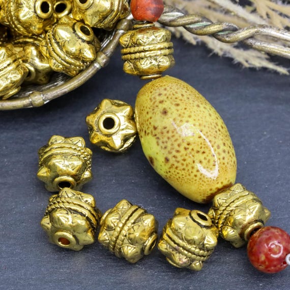 Perles Dorés Or Intercalaire Heishi Pour Bijoux