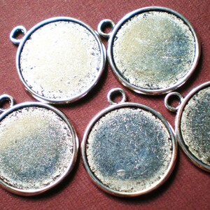 20 jewelry craft pendant trays