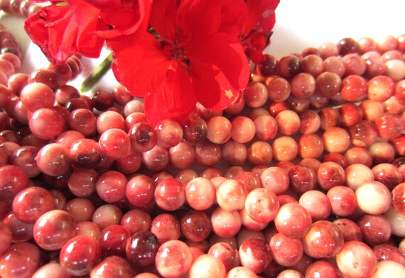 Dye Jade Stone With Red Jasper Beads Bracelet Dye Jade Stone With Red Jasper Beads Bracelet