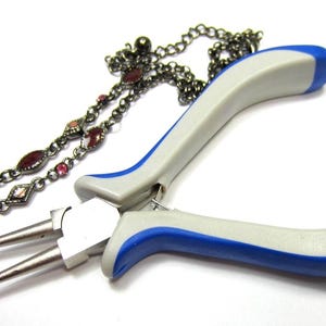 Round Nose Pliers – Spring Loaded Wire Looping and Wrapping Tool, Carbon Hardened Jewelry Pliers for Beading & Everyday Making
