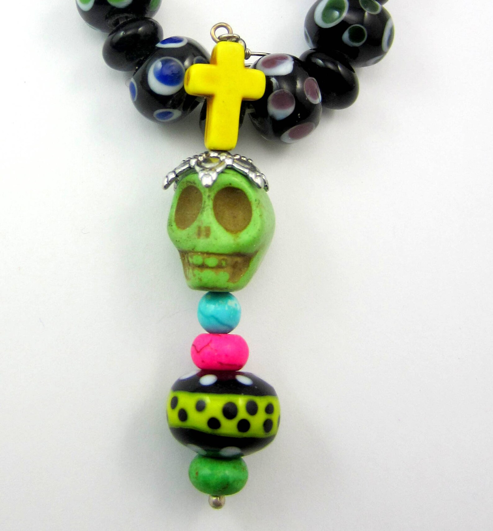 20 Ivory Skull Beads Howlite Gemstone Diy Jewelry Making 10mm Etsy