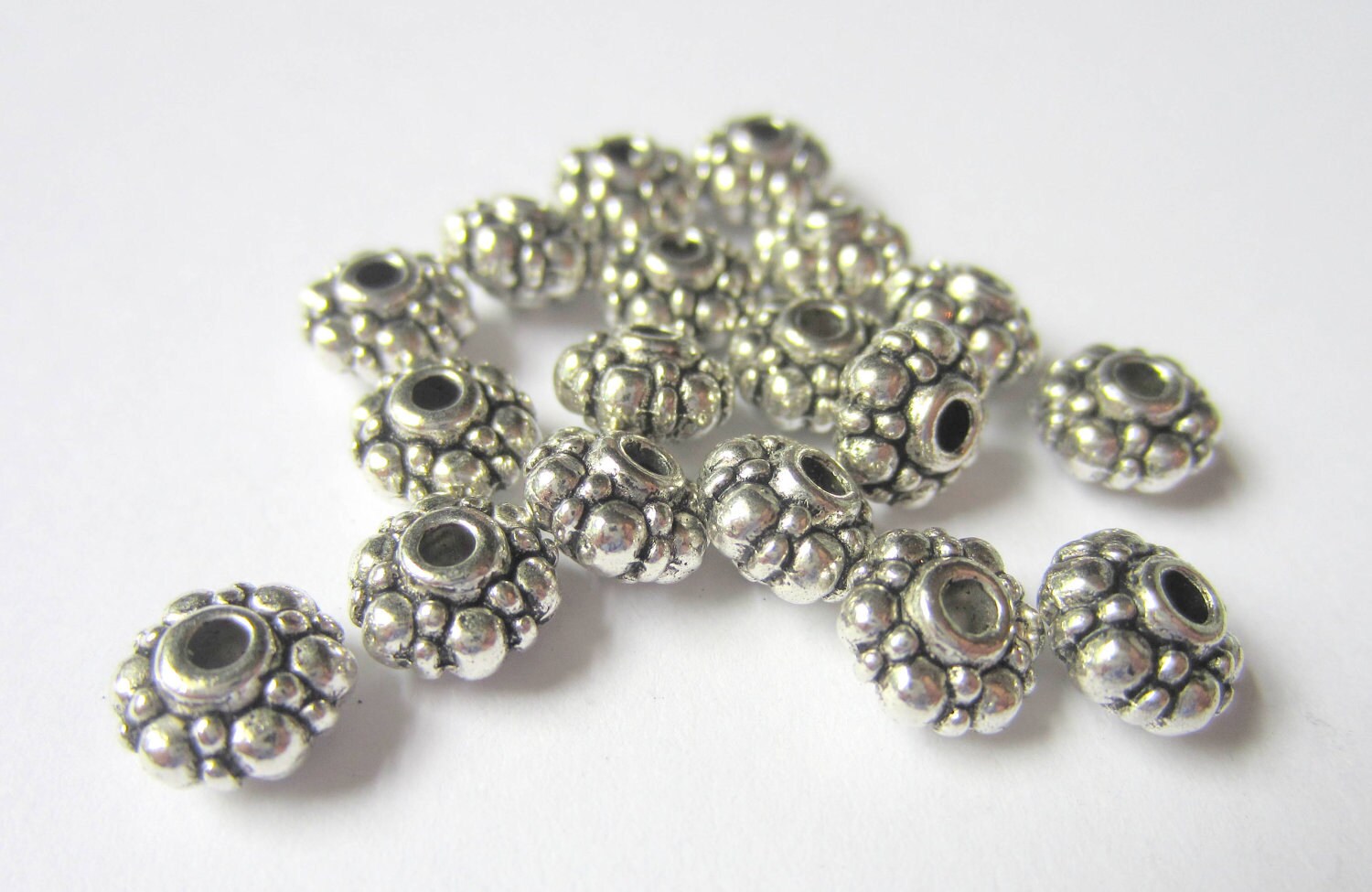 36 Spacer Beads 8mm Antique Silver Tibetan Style - Etsy