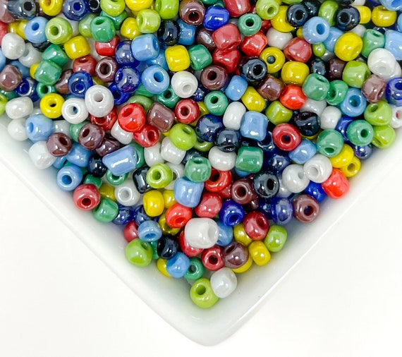 Perle Di Ceramica Bicolore Lucide Rotonde Lucide Da 4 Mm - Foto 7