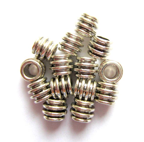 20pcs Tibetan Alloy Metal Beads – Rondelle Smooth Spacers, Antique Bronze, 10mm (Unbranded)