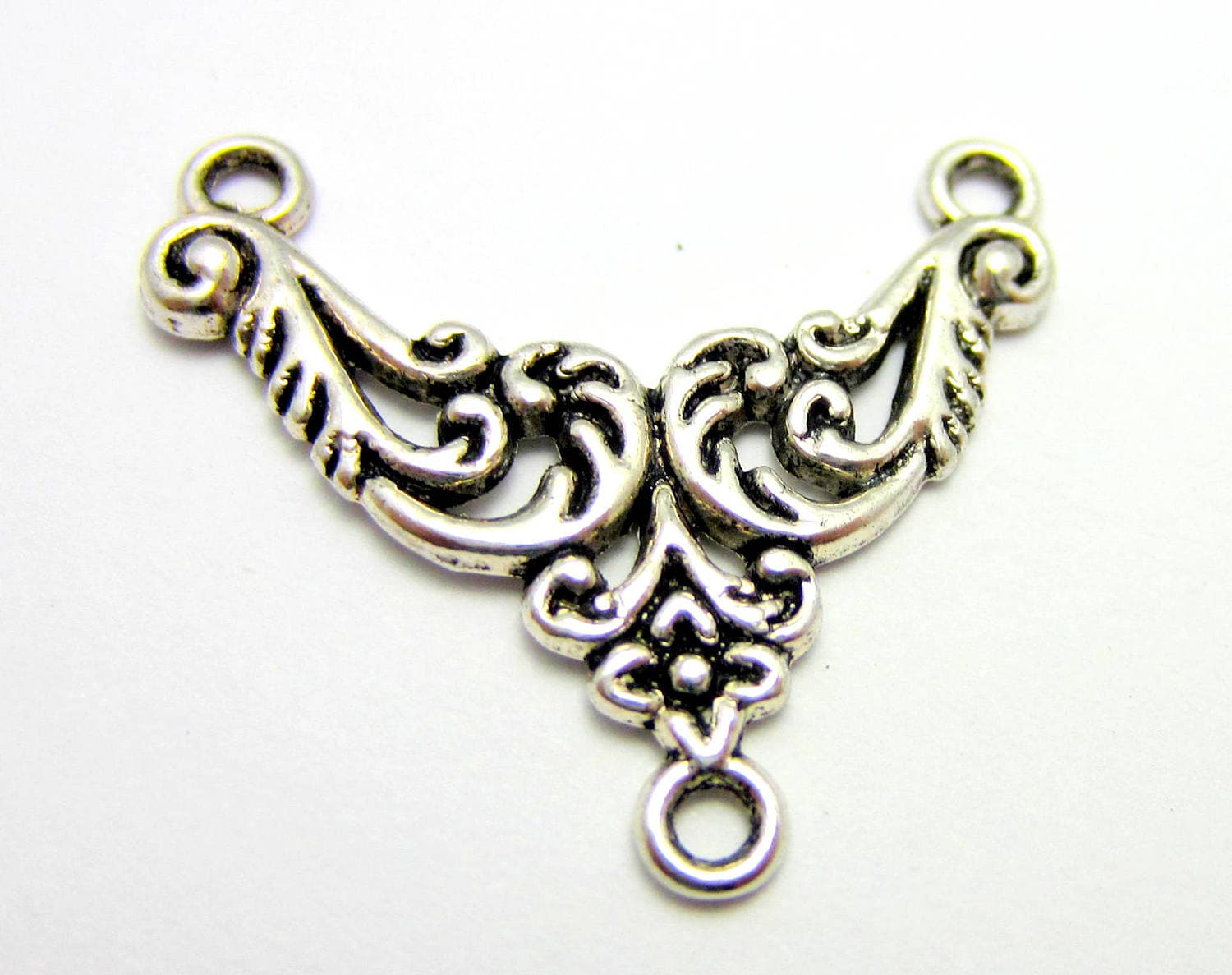 24 Jewelry connectors Antique silver connector links jewelry Etsy