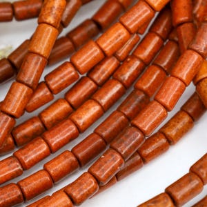 50 Heishi Turquoise beads russet howlite stone 5mm x 3mm