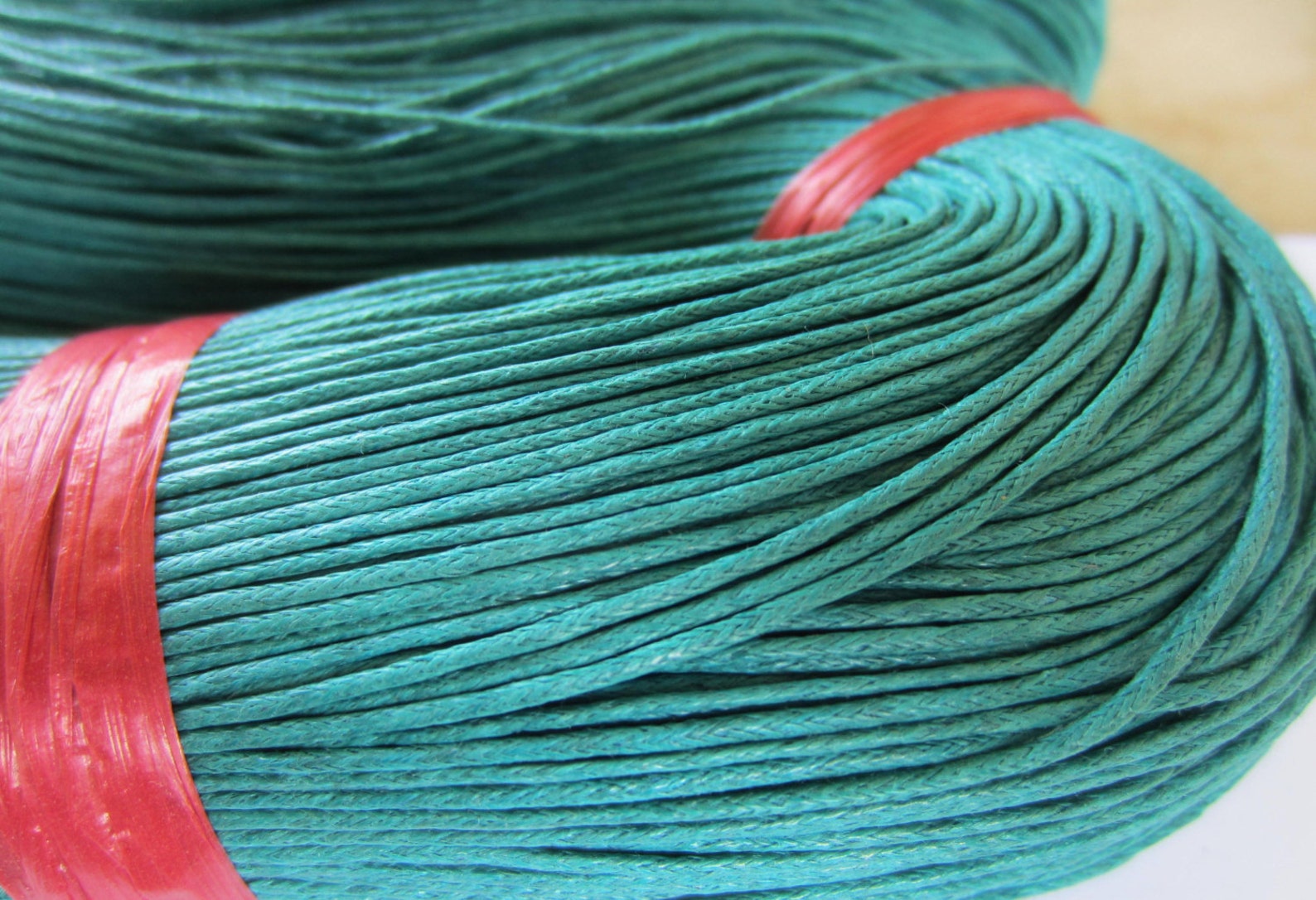 15 Yds Turquoise Waxed Cotton Cord Jewelry Making Cord 1mm 15 Etsy