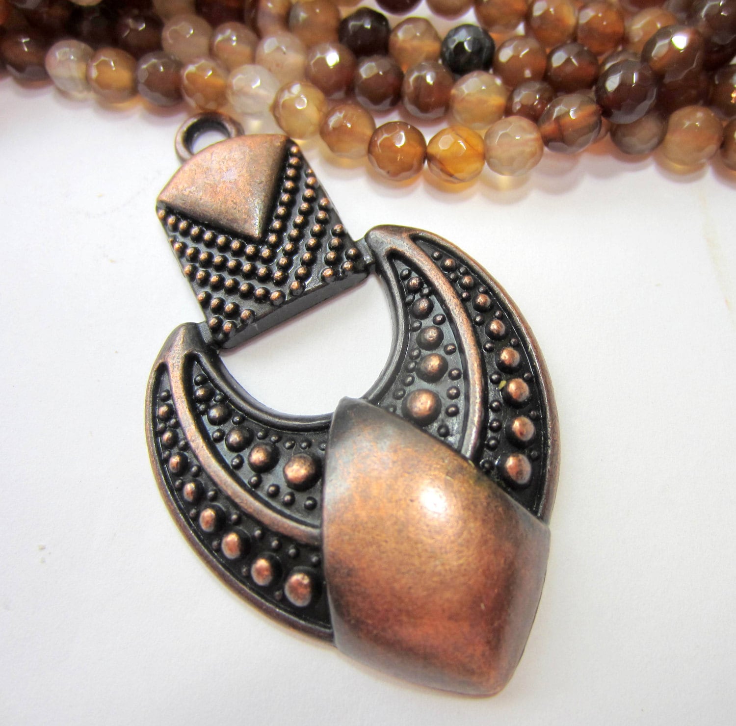 2 Antique Copper Pendants Jewelry Making Charms Copper Boho Etsy