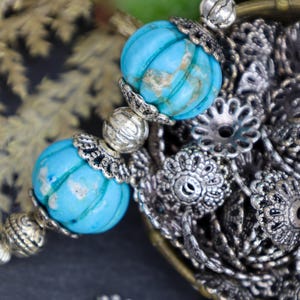 Antique Silver Floral Bead Caps - Metal Silver Bead Caps - Floral Jewelry Findings - Qty 30