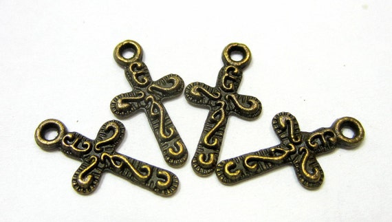 6 Croix Pendentifs Tibétain Argent C45