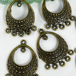 10 Antique Bronze Earring dangles jewelry connectors earring dangles 29mm x 20mm x 2mm