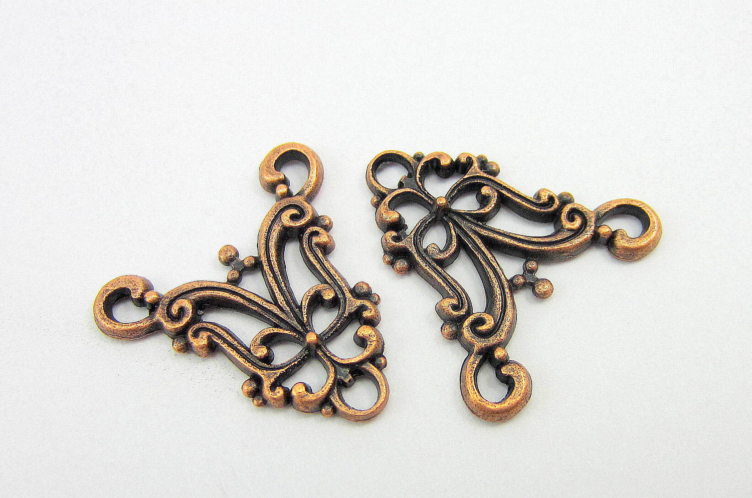 18 Jewelry connectors Antique copper connector links jewelry Etsy