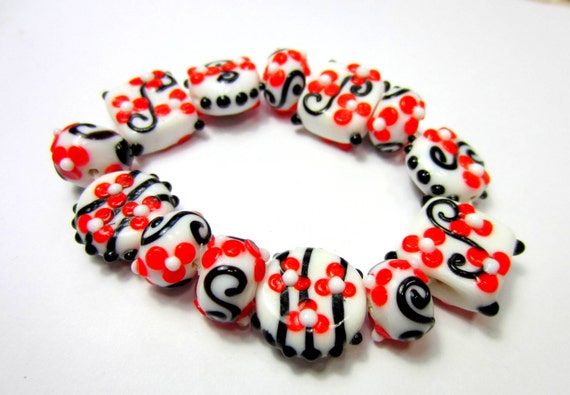 White Recycled Paper Beads from Uganda 13mm African Bicone 35 Inch Strand