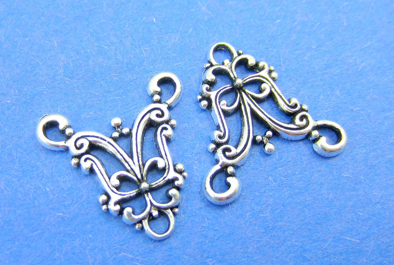 18 Jewelry connectors Antique silver connector links jewelry Etsy