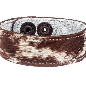 Cowhide Bracelet -5/8&quot; - SINGLE Cuff- Choose Natural Hair On Cowhide Cuff, Design Your Cowhide Cuff for Your One Of A Kind Cowhide Jewelry