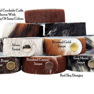 Cowhide Bracelet 1 Width Discount PACK OF 25 Natural Hair On Cowhide Cuff, Cowhide Cuffs, Volume Discount Cowhide Leather Jewelry image 8