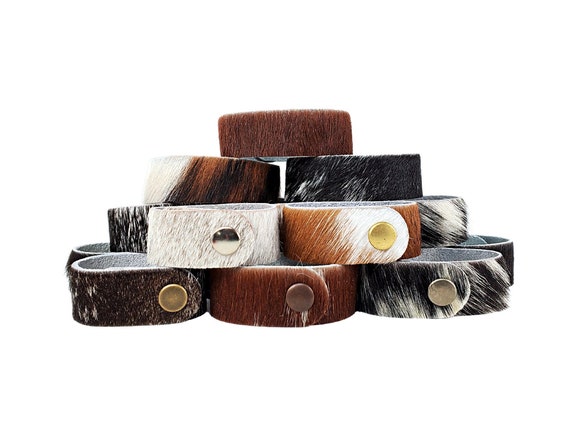 Cowhide Metal Cuff Cowhide Metal Cuff