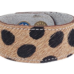 Animal Print 1&quot; Cowhide Bracelet- SINGLE - Choose Acid Wash/Animal Print Cowhide, Design Your Cowhide Cuff for Your One Of A Kind Cuff