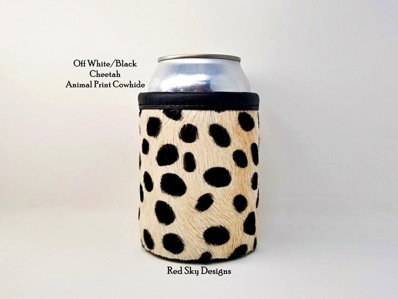 Cowhide Leather Beverage Holder Michelob Ultra Beer Can Etsy