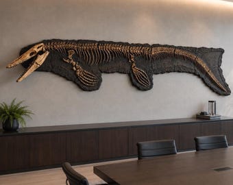 限定版モササウルスの頭骨化石「ブラックパール」 - Etsy 日本