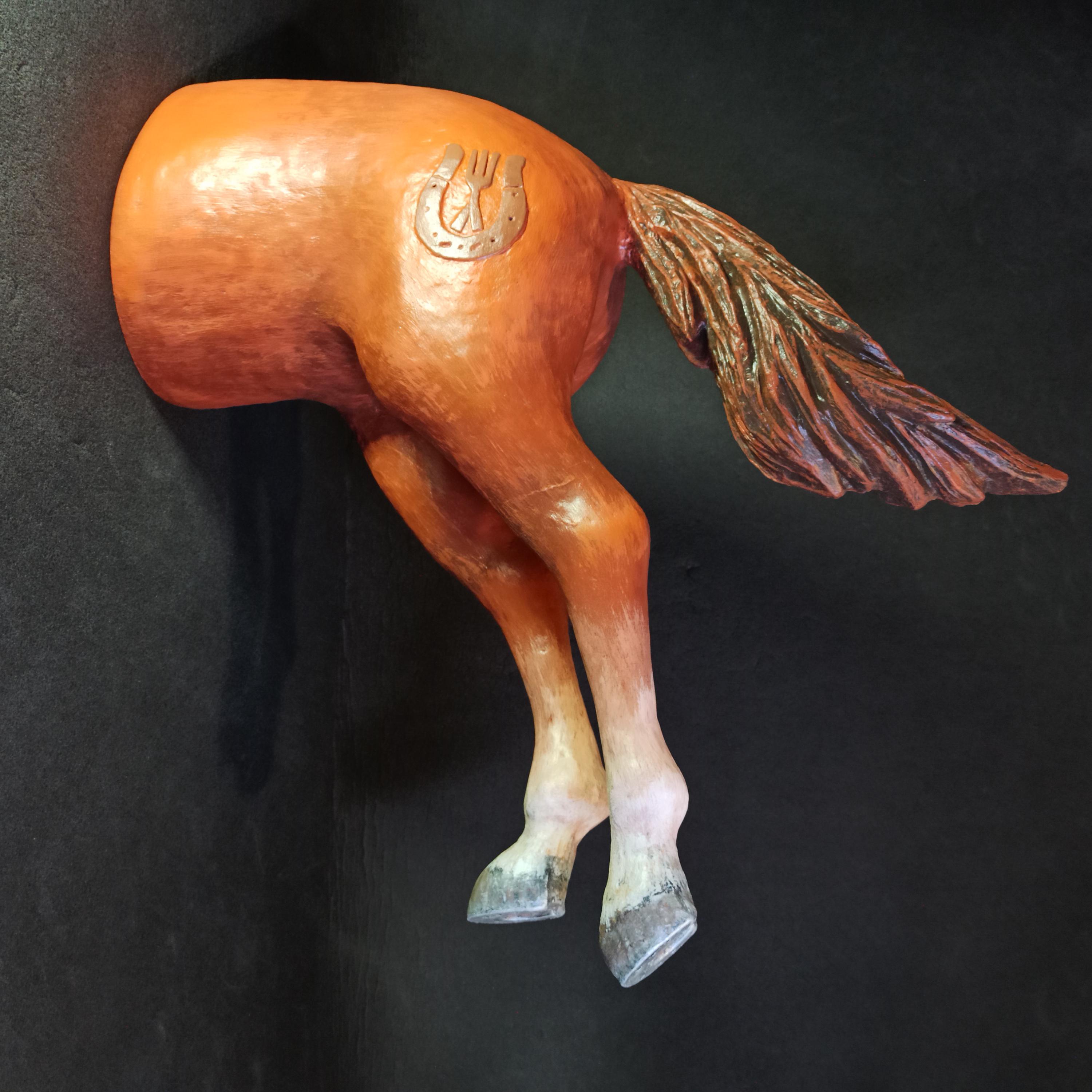 高さ2.7フィートのリアルな馬の彫刻 - カフェ、レストラン、ウィンドウ