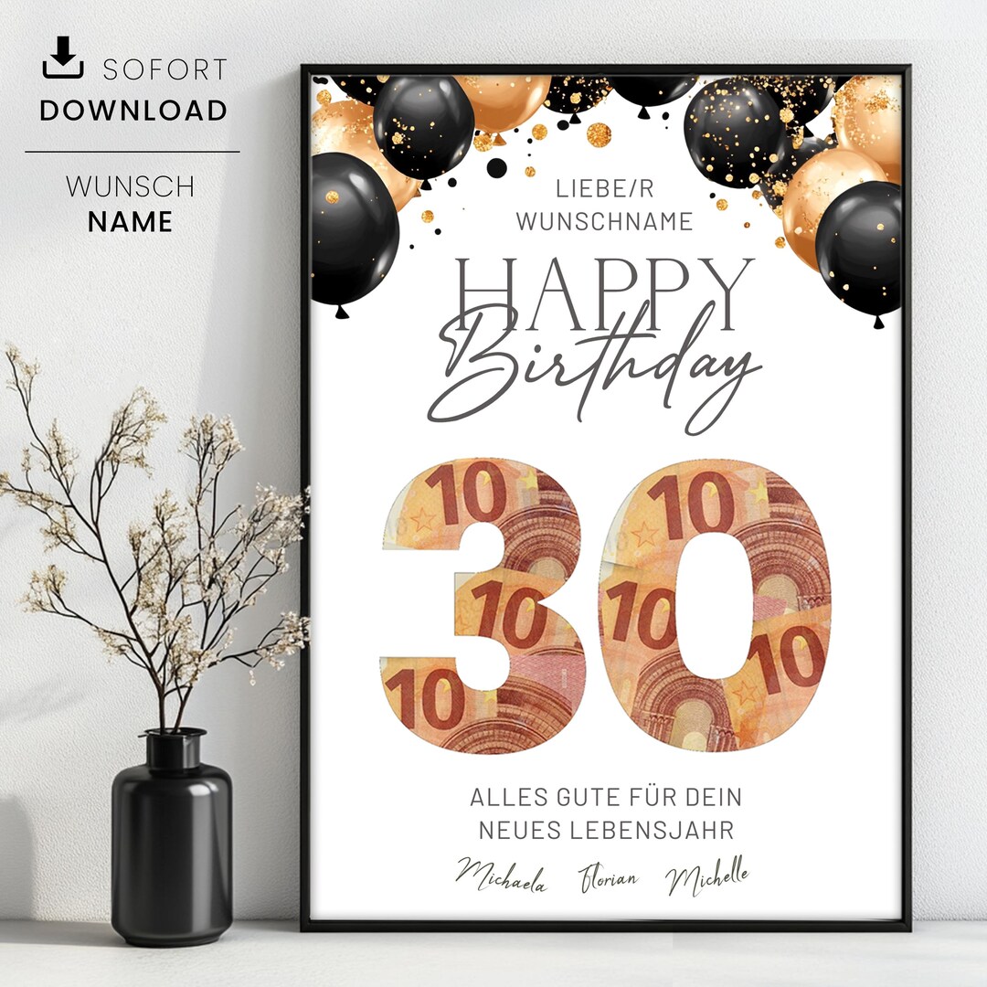 Wunderbar Zum 30 Geburtstag Geschenk Bilder