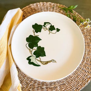 Vintage California Ivy Metlox Poppytrail Vernon dinerborden | Set van vier | Keramische borden uit het midden van de eeuw | Retro servies | Verzamelobject