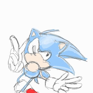 Sonic The Hedgehog Sketch