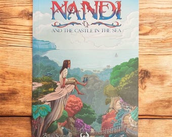 Nandi and the Castle in the Sea: Fantasy/Steampunk Full-Color Comic Book