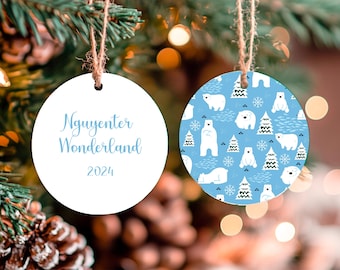 Nguyen-ter Wonderland Christmas Ornament: Polar Bear Holiday Decor