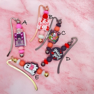 Silicone Beaded Bookmarks | Beaded Bookmark | Unique Bookmarker | Gift for Book Lovers | Reading Accessories | Handmade