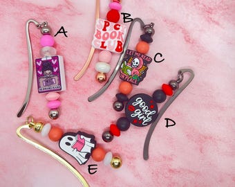 Segnalibri con perline in silicone / Segnalibro con perline / Segnalibro unico / Regalo per amanti dei libri / Accessori per la lettura / Fatto a mano