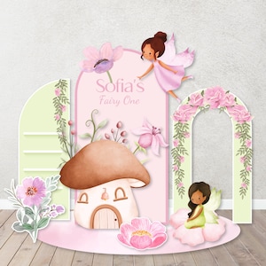 Personnages/accessoires personnalisés Découpes dans du carton mousse coroplast, toiles de fond pour fêtes d'anniversaire - fées d'abord, premier rodéo Onederland Oneder the Sea