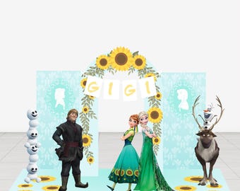 Custom Foam Board Party Backdrop & Props | Personalized Birthday Decorations for Girl Princess Theme| Castle Princess Decor
