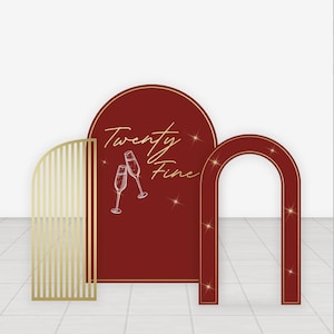 Backdrops/Cut Outs in Foam Board a Tini bit older party, Twenty Fine, Too Old for Leo, In my Golden Birthday Era, Turning 25 Birthday Theme