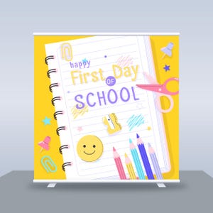 Personnages/découpes d'accessoires personnalisés dans du carton mousse - Coroplast, enseignes de jardin pour la rentrée scolaire - Décors de toile de fond pour la rentrée scolaire