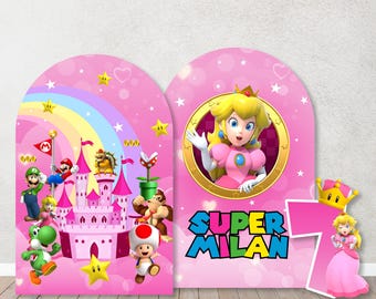 Characters/Custom PROPS Cutouts in Foam Board- Coroplast,  Yard Signs  for Birthday Parties, Decorations, Backdrops any theme. Peach