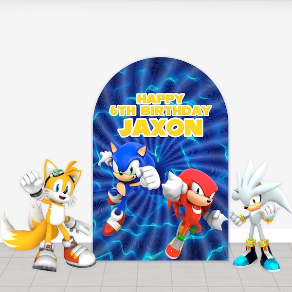 Character Foam Board Party Props | Personalized Cutouts for Birthday & Events | Custom Party Decor Sonic