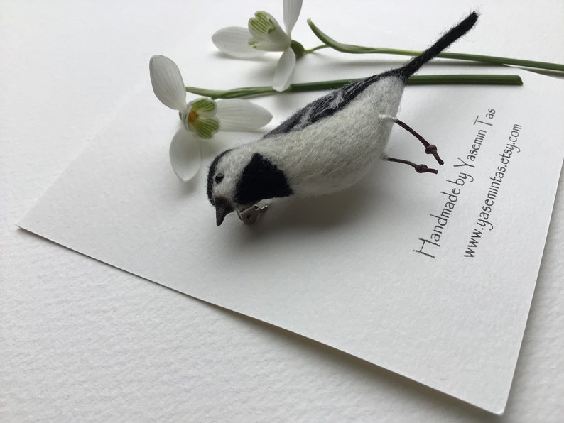 Felted Pied Wagtail