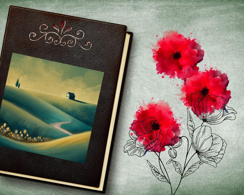 Therapeutic Art Print Set – Calming Home Decor, Illustrations (PDF) image 7