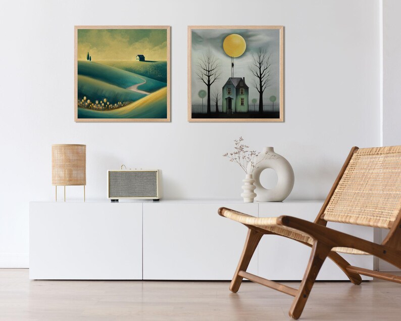 Therapeutic Art Print Set – Calming Home Decor, Illustrations (PDF) image 9