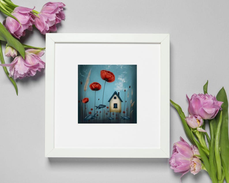 Therapeutic Art Print Set – Calming Home Decor, Illustrations (PDF) image 10