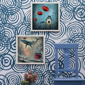 Therapeutic Art Print Set – Calming Home Decor, Illustrations (PDF) image 3