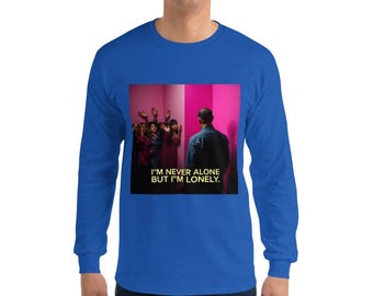 Lonely Play Vibes Graphic Tee, Men’s Long Sleeve Shirt, Music Lover Gift, Hipster Shirt, Unique T-shirt, Musician T-Shirt, Retro Style