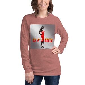 Laviva Belle Hoodie women’s  Long Sleeve Tee, Casual Hooded Top, Comfortable Pullover, Trendy Tee, Unique Design, Fashionable Print,
