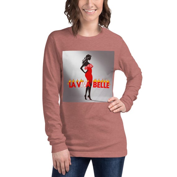 Laviva Belle Hoodie women’s  Long Sleeve Tee, Casual Hooded Top, Comfortable Pullover, Trendy Tee, Unique Design, Fashionable Print,